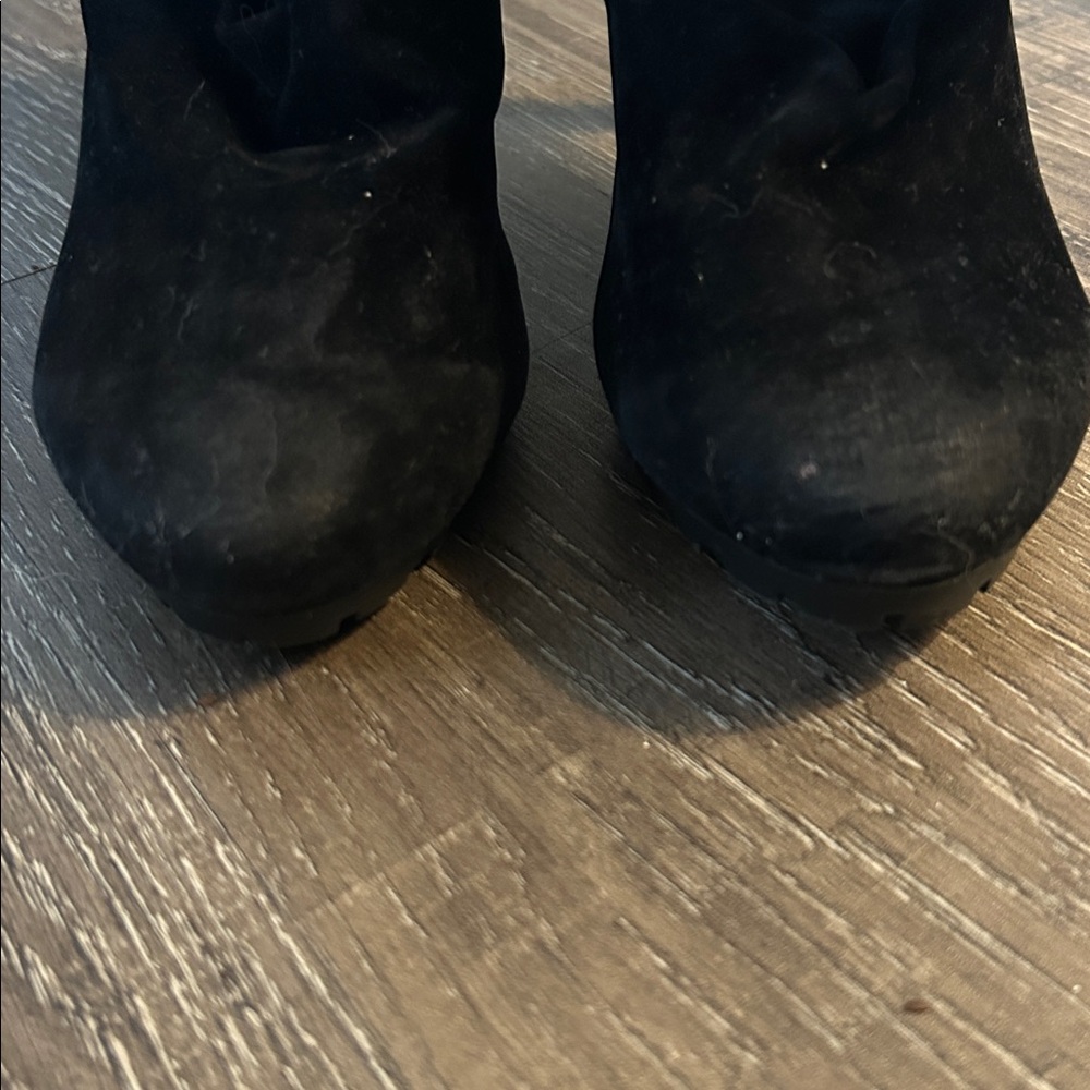 Brickelle’s Black Faux Fur Trim High Heel Ankle Boots size 8 3” heel - Picture 7 of 7